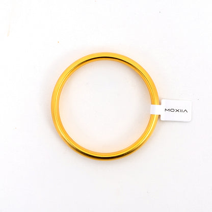 Classic Gold-Tone Bangle Bracelet – Elegant & Timeless Jewelry for Women & Men, Lightweight and Durable, Perfect for Any Occasion